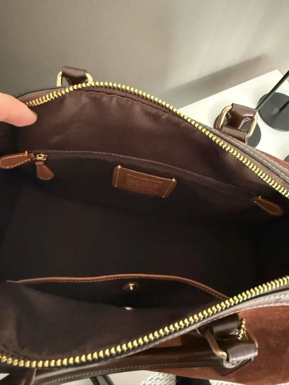 Coach Large Rowan in Suede - Picture 6 of 6